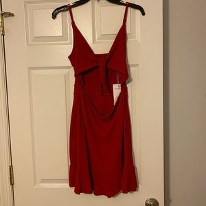 Tie front dress